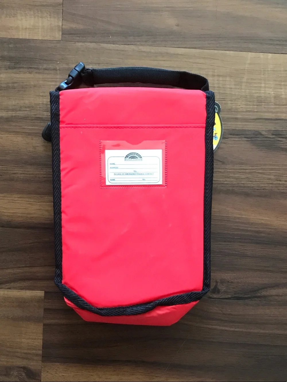 California Innovations Kids Insulated Red Lunch Pail Sack Hi Top Muncksak Zipper